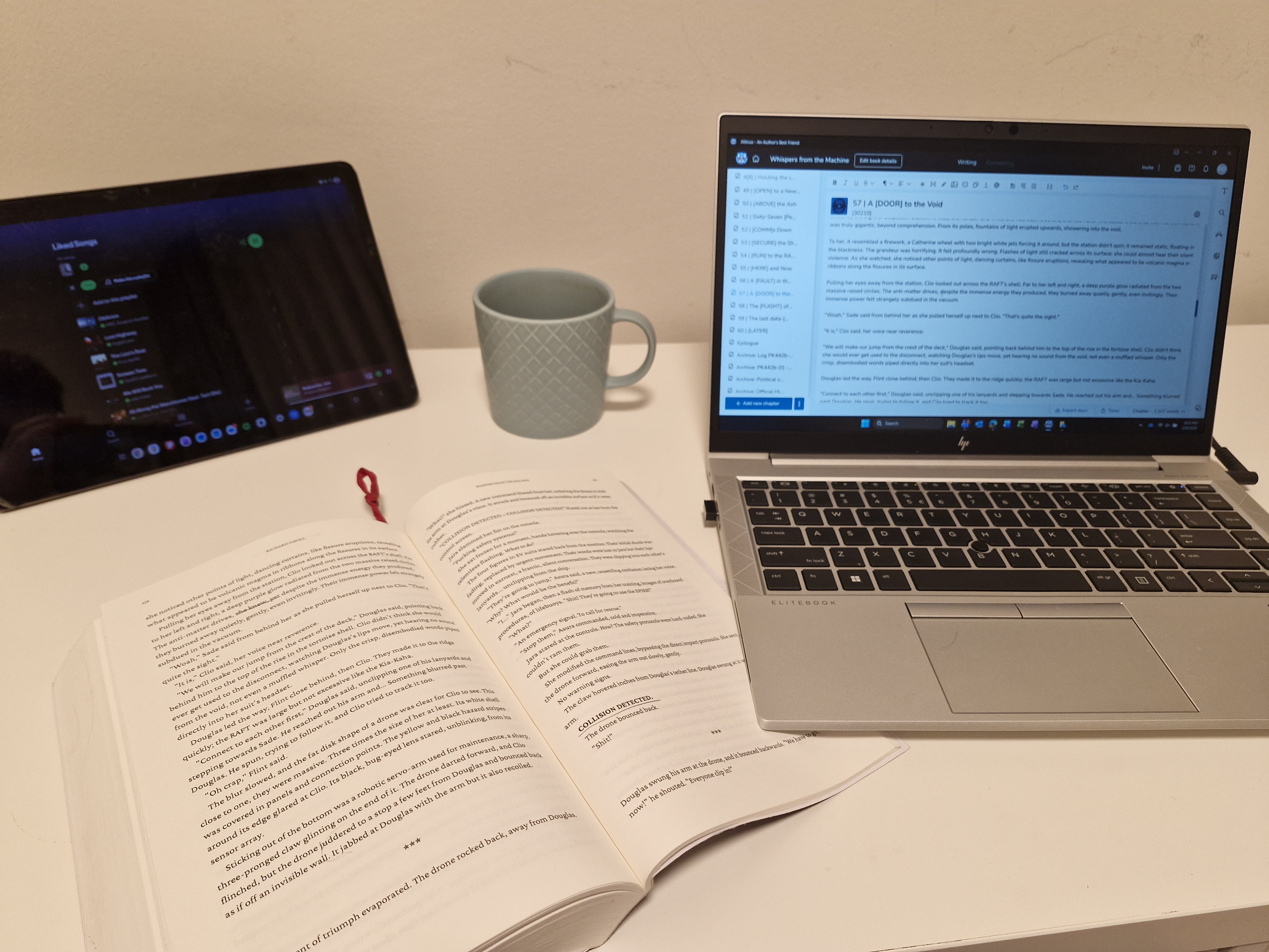 A person's hands typing on a laptop keyboard, representing the daily effort of writing book two.